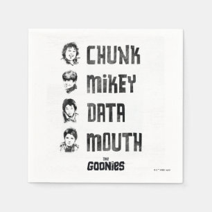Servilleta De Papel Las tonterías   Chunk, Mikey, Data, Mouth