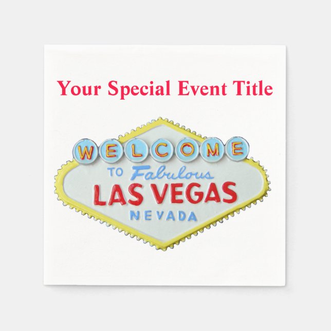 Servilleta De Papel Las Vegas (Anverso)