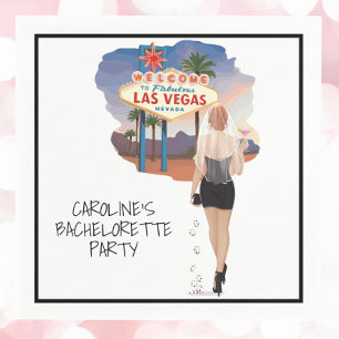Servilleta De Papel Las Vegas Bachelorette Red Hair Bride
