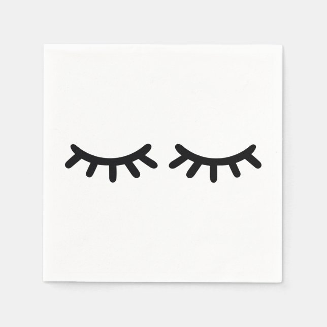 Servilleta De Papel Lash Print Napkins (Anverso)