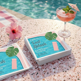 Servilleta De Papel Last Splash Bachelorette Weekend Pool Party