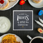 Servilleta De Papel Latas de amor | Fiesta de Hanukkah<br><div class="desc">Cuando se prepara para organizar una reunión de vacaciones, un fiesta de cócteles o una cena, nuestras servilletas Hanukkah le darán un toque divertido y festivo a su mesa. Diseñe sus propias servilletas para que sus fiestas sean realmente únicos. Nuestros modernos diseños de Hanukkah le proporcionarán el toque perfecto a...</div>