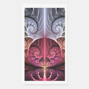 Servilleta De Papel Latido, Arte Fractal de Fantasía Surreal Abstracta
