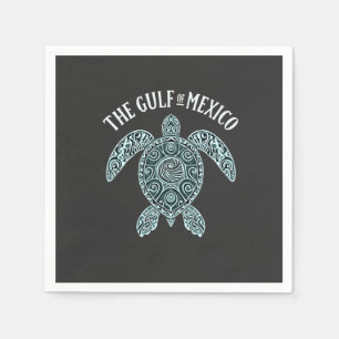 Servilleta De Papel Latino del Mar de la Tortuga del Golfo de México