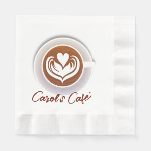 Servilleta De Papel Latte Coffee Cup