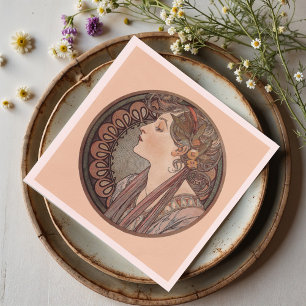 Servilleta De Papel Laurel de Alphonse Mucha