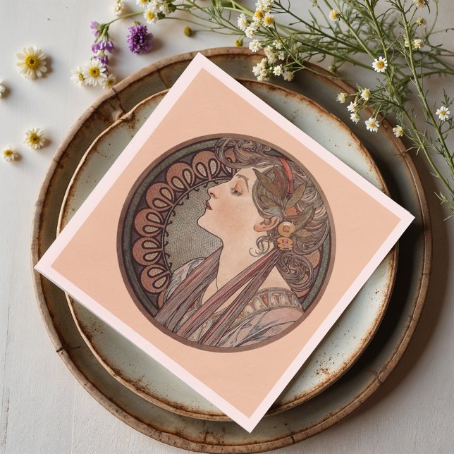 Servilleta De Papel Laurel de Alphonse Mucha (Subido por el creador)