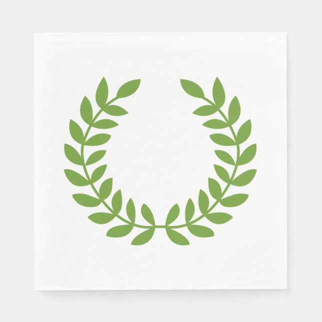 Servilleta De Papel Laurel Wreath (Símbolo griego antiguo) (Anverso)