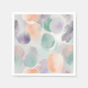 Servilleta De Papel Lavadoras de color de agua suave pastel