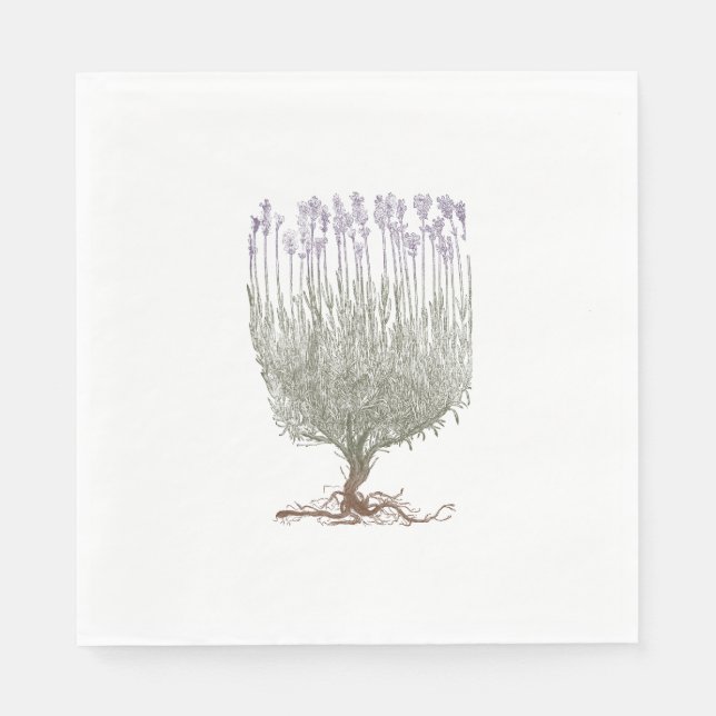 Servilleta De Papel Lavanda (Anverso)