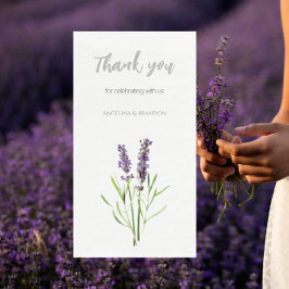 Servilleta De Papel Lavanda de época - Gracias por los bodas