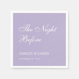 Servilleta De Papel Lavanda La Noche Antes Del Sencillo Ensayo