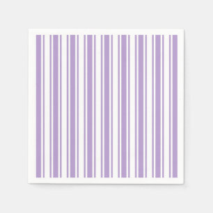 Servilleta De Papel Lavanda rayas de caramelo morado y blanco