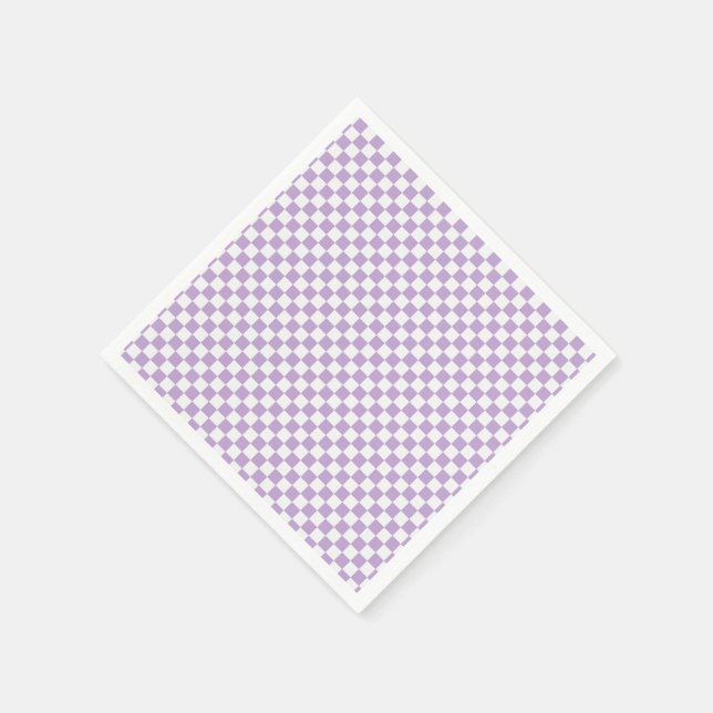 Servilleta De Papel Lavanda y servilletas de control blanco (Borde)