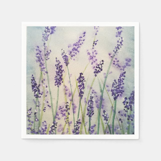 Servilleta De Papel Lavender Blossom Napkins (Anverso)
