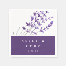 Servilleta De Papel Lavender Boda Papel Napkin