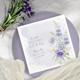Servilleta De Papel Lavender Boho Un Pequeño Bebé De Flor Silvestre Es