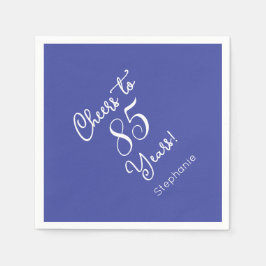 Servilleta De Papel Lavender Cheers a 85 años 85 cumpleaños