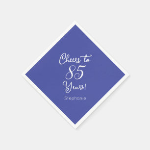 Servilleta De Papel Lavender Cheers a 85 años 85 cumpleaños