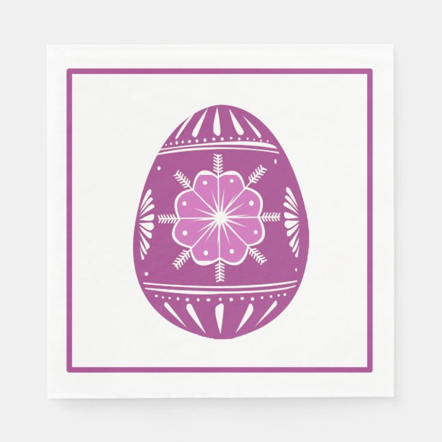 Servilleta De Papel Lavender Easter Egg Classic Moda (Anverso)