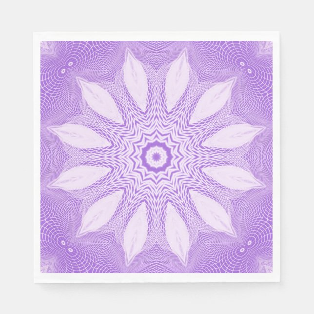 Servilleta De Papel Lavender Faux Tulle Design (Anverso)