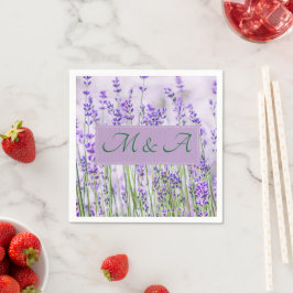 Servilleta De Papel Lavender Fields Boda Cocktail Napkins