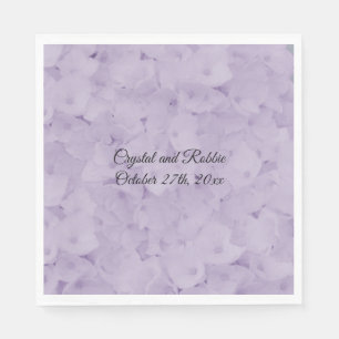 Servilleta De Papel Lavender Hydrangea Boda Napkins de papel