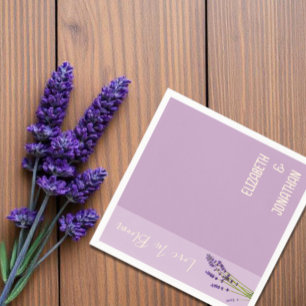 Servilleta De Papel Lavender Love Boda