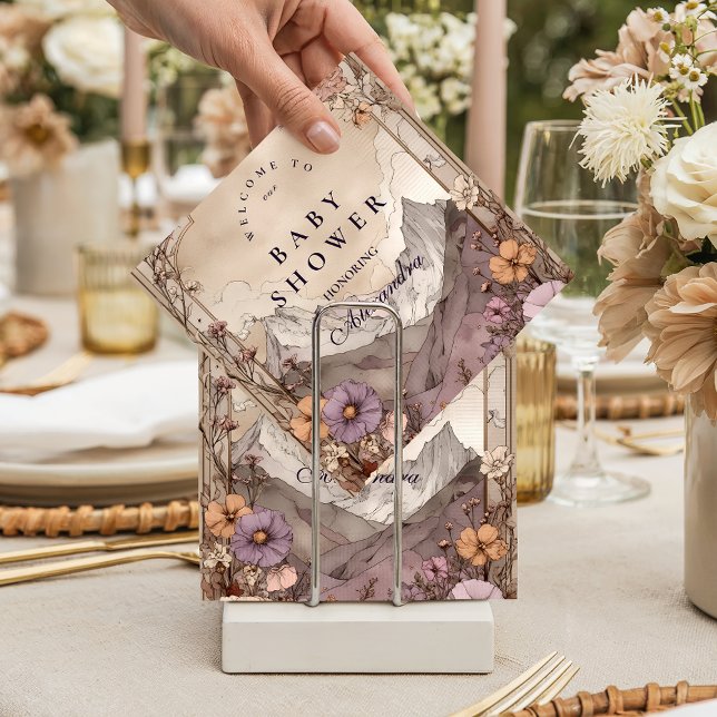 Servilleta De Papel Lavender Meadow Peaks Baby Shower (Subido por el creador)