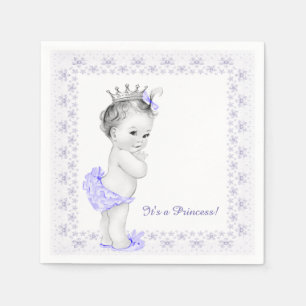 Servilleta De Papel Lavender Purple Princess Baby Shower
