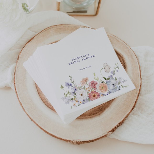 Servilleta De Papel Lavender Spring Floral Bridal Shower (Subido por el creador)