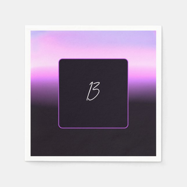 Servilleta de papel Lavender Sunset (Anverso)