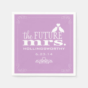 Servilleta De Papel Lavender The Future Mrs Bridal Shower