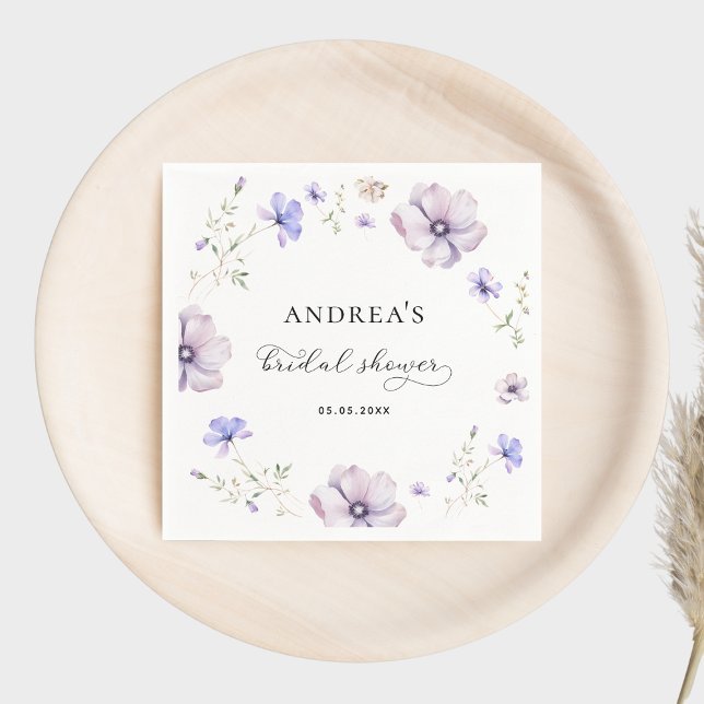 Servilleta De Papel Lavender Violet Purple Spring Floral Brillante (Subido por el creador)