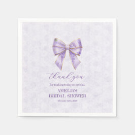 Servilleta De Papel  Lavender Wisteria Ribbon – Japanese-Inspired