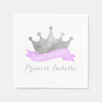 Servilleta De Papel Lavender y fiesta de cumpleaños de la princesa de