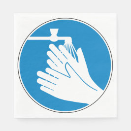 Servilleta De Papel Lávese las manos (Salud y Seguridad) (Higiene)