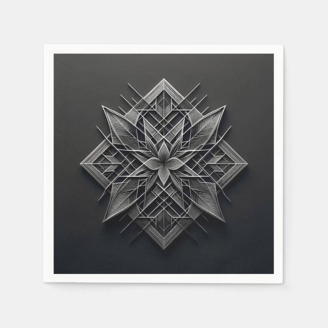 Servilleta De Papel Layered Filigree Bloom (Anverso)