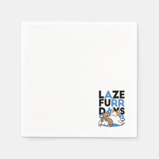 Servilleta De Papel Laze Furr Days - Diseño de gatos perezosos
