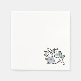 Servilleta De Papel Laze Furr Days - Diseño de gatos perezosos