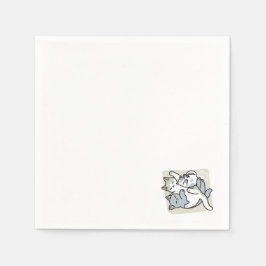 Servilleta De Papel Laze Furr Days - Diseño de gatos perezosos