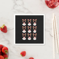 Lazo Coqueto de Navidad Santa Antiguo Xmas Retro