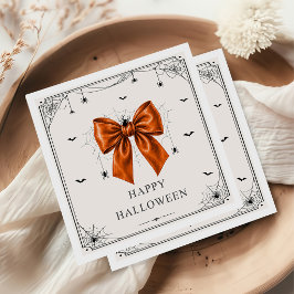 Servilleta De Papel Lazo naranja Feliz Halloween