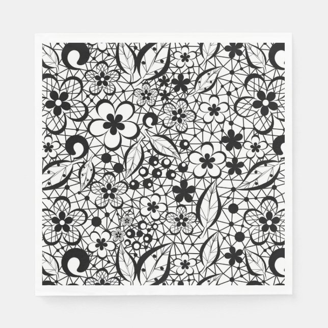 Servilleta De Papel Lazo negro (Anverso)
