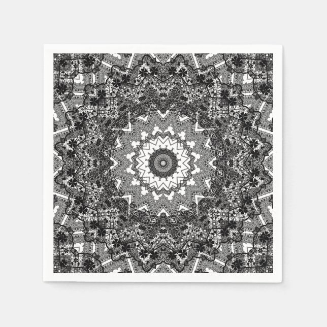 Servilleta De Papel Lazo negro (Anverso)