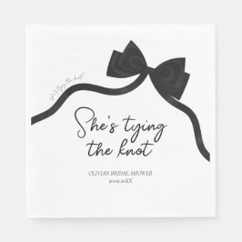 Servilleta De Papel Lazo negro, fiesta de regalos para la novia que se