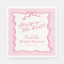 Lazo Rosa Retro Está Atando el Nudo 