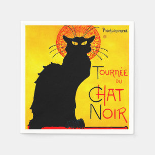 Servilleta De Papel Le Chat Noir Vintage