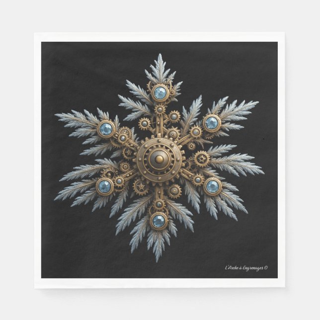 Servilleta De Papel Le Flocon de Sidera – Artefact steampunk -  (Anverso)