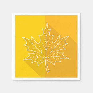 Servilleta De Papel Leaf de arce dorado